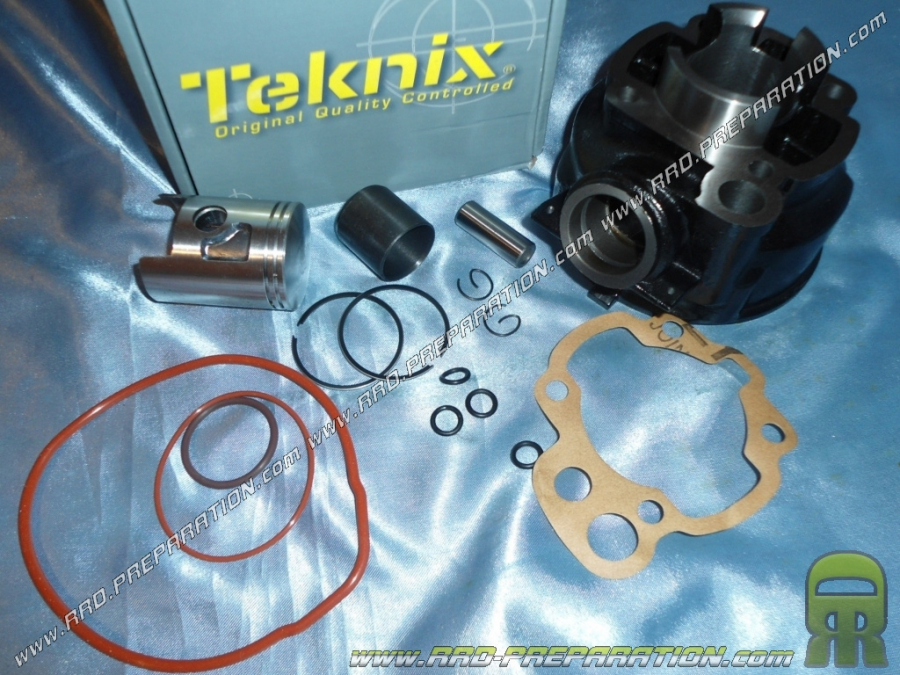 Kit 50cc cylinder/piston without cylinder head Standard Ø40mm TEKNIX origin cast iron minarelli am6