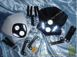 Front headlight (fire) SIP chrome and transparent for moped