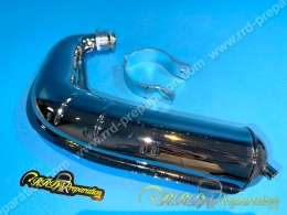 Pot d'échappement chrome type origine CGN pour MBK / motobecane av7, 88, av44...