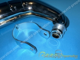 Pot d'échappement chrome type origine CGN pour MBK / motobecane av7, 88, av44...