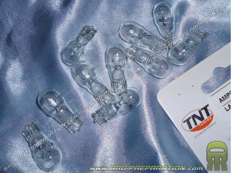 Ampoule de clignotant TNT lampe transparent a clips T13 12V 10W