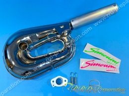 Pot d'échappement SIMONINI SERPENTIN Racing Chromé pour peugeot 103