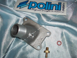 Rigid elbow pipe POLINI Ø19mm minarelli am6 with depression / separate lubrication