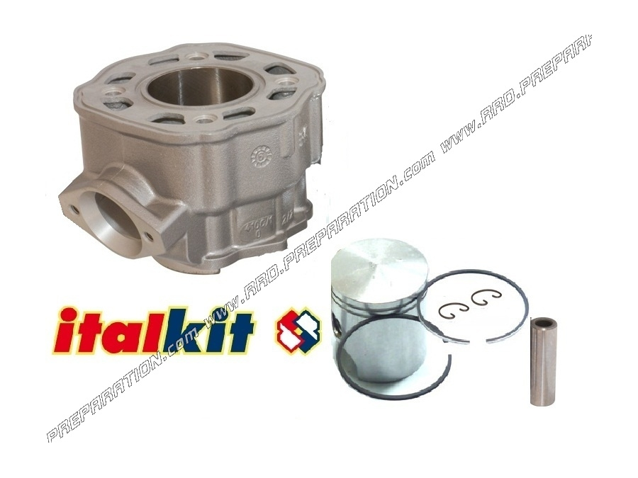 Kit cilindro/pistón sin culata 75cc Ø48mm ITALKIT Racing bi-segmento aluminio DERBI euro 3