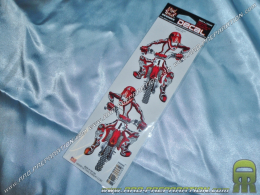 Sticker LETHAL TREAT Motorcycle red 7cm x 25cm