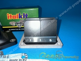 Kit d'admission (pipe droite + clapets) 8 lamelles Carbone ITALKIT COMPETITION HONDA NSR et CAGIVA MITO, FRECCIA C12, 125 2T
