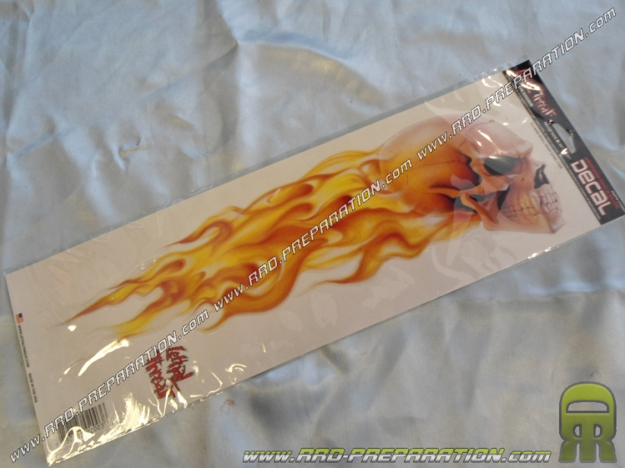 Sticker LETHAL THREAT Flaming Crane 15cm x 45cm