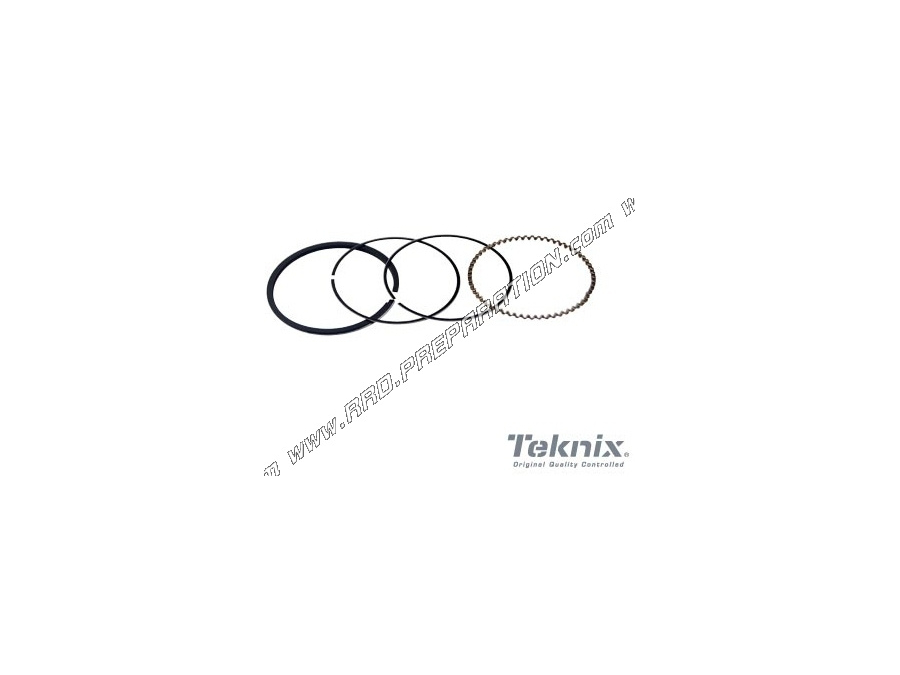 Segments de rechange pour piston TEKNIX 50cc Ø38mm sur booster / Ovetto 4 temps