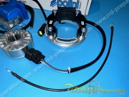 Allumage POLINI PVL rotor interne sans éclairage pour mécaboite moteur minarelli am6, DERBI euro 1, 2 et 3