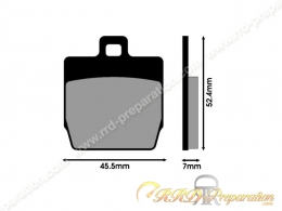 Plaquettes de frein POLINI avant / arrière pour scooter MBK NITRO, STUNT, YAMAHA AEROX, SLIDER... 50