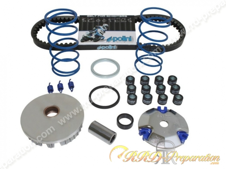 Pack variation POLINI HI Speed (variateur, joue, courroie, ressort …) MINARELLI scooter (nitro, booster, ovetto...)