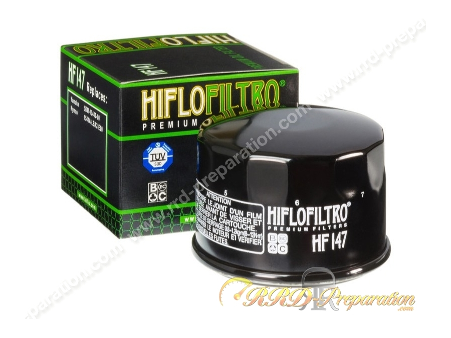 Filtre à huile HIFLO FILTRO HF147 pour maxi-scooter, moto, quad YAMAHA TMAX 500, 600 FAZER, 660 RAPTOR, KYMCO 500 Xciting...