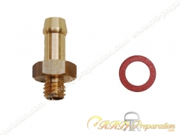 Insert de prise durite Ø5mm en laiton pour carburation et refroidissement POLINI 6X1