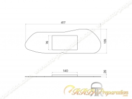 Filtre à air MALOSSI MHR pour boite à air d'origine maxi-scooter YAMAHA X-MAX, MBK SKYCRUISER 125, 250,...