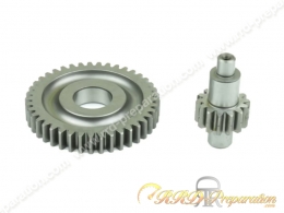 Transmission secondaire allongée (14/41 ou 15/39) ATHENA pour scooter minarelli (booster, bw's, nitro, aerox...)