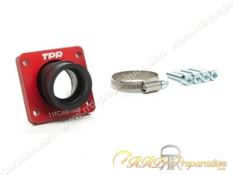 Pipe d'admission Ø28 / 30mm TOP PERFORMANCES TPR orientable spéciale carters TPR 100 pour moto 50 MINARELLI AM6