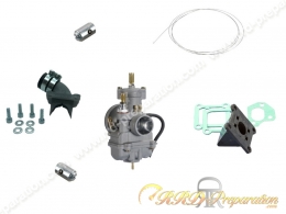Kit carburation CP 21mm SPECIAL CARTERS POLINI coudé montage souple pour MBK 51, MOTOBECANE AV10