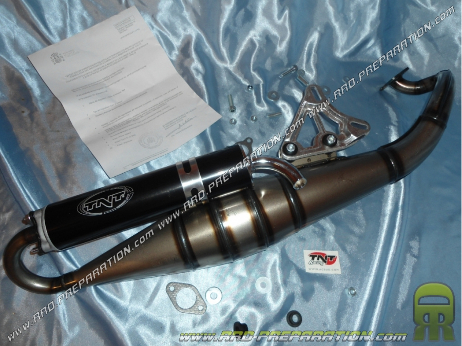 Horizontal muffler TNT RACING minarelli (nitro, aerox, ovetto, neos, ...)