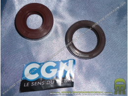 Paire de 2 joints spy (joint spi) viton de vilebrequin FLK by CGN pour mécaboite moteur minarelli am6