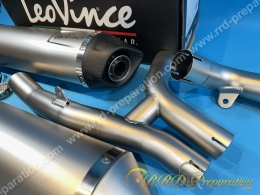 Paire de silencieux d'échappement LEOVINCE LV ONE EVO pour KTM 950, 990 ... LC8 ADVENTURE de 2003 à 2012