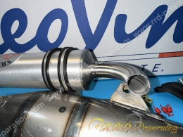 Pot d'échappement LEOVINCE TT pour scooter moteur PEUGEOT Vertical Air et Liquide (trekker, speedfight, buxy...)