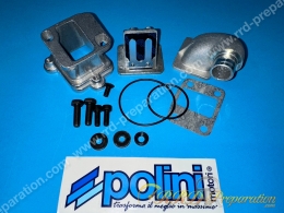 Boite à clapets Ø15mm 2 lamelles avec pipe POLINI MBK 51, motobecane AV10