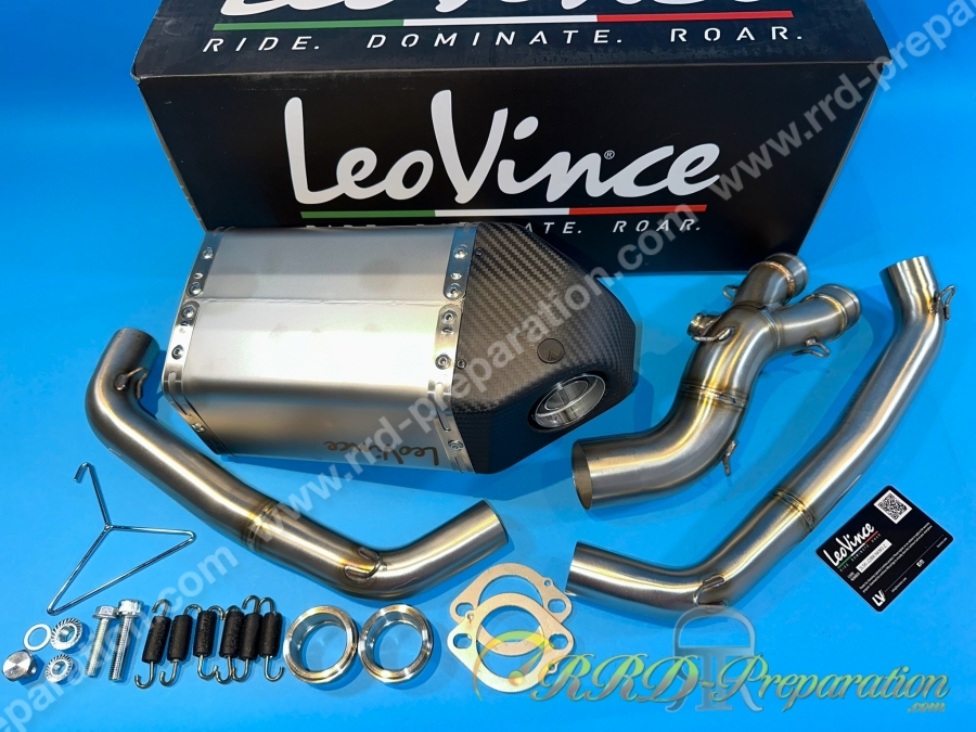 Ligne complète leovince underboy "version basse" pour moto YAMAHA MT07/FZ07 de 2014 à 2016