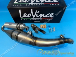 Pot d'échappement LEOVINCE HAND MADE TT pour scooter PIAGGIO / GILERA (Typhoon, nrg...)
