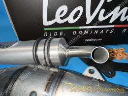 Pot d'échappement LEOVINCE HAND MADE TT pour scooter PIAGGIO / GILERA (Typhoon, nrg...)