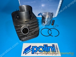 Cylindre - piston sans culasse 65cc Ø43mm (axe 10mm et 12mm) POLINI fonte PIAGGIO ciao