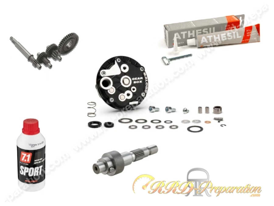 Pack engrenage carter et transmission longue Malossi pour PIAGGIO CIAO