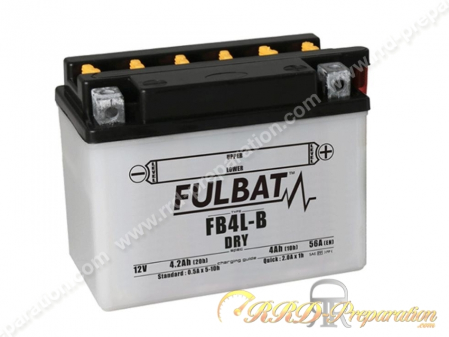 Batterie Fulbat FB4L-B 12v 4Ah pour moto, mécaboite, scooters... Batterie Fulbat FB4L-B 12v 4Ah pour moto, mécaboite, scooters...