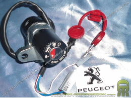 Contacteur / serrure coffre avec 2 clé PEUGEOT pour mécaboite PEUGEOT XR6, XPS & MOTORHISPANIA RX