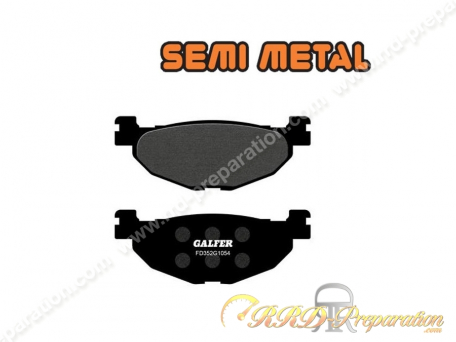 Plaquettes de frein arrière GALFER FD352G1054 pour maxiscooter MBK SKYLINER, YAMAHA SP 400 MAJESTY, XP 500 T-MAX Plaquettes de frein arrière GALFER FD352G1054 pour maxiscooter MBK SKYLINER, YAMAHA SP 400 MAJESTY, XP 500 T-MAX