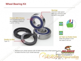 Kit de roulement de roue avant ALL BALLS pour HONDA CRF 150 et 230..