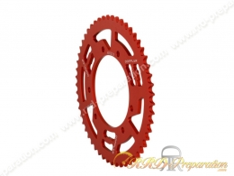 Couronne 53 dents en 420 DOPPLER pour RIEJU MRT, RS3, DERBI SENDA, PEUGEOT XP6 2000, MBK X-LIMIT 2003, XP7... (coloris au choix)