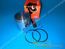 Piston MALOSSI luxe Ø45,5 à 46,3mm bi-segment chromés pour kit 70 aluminium et fonte Peugeot 103 / fox / wallaroo