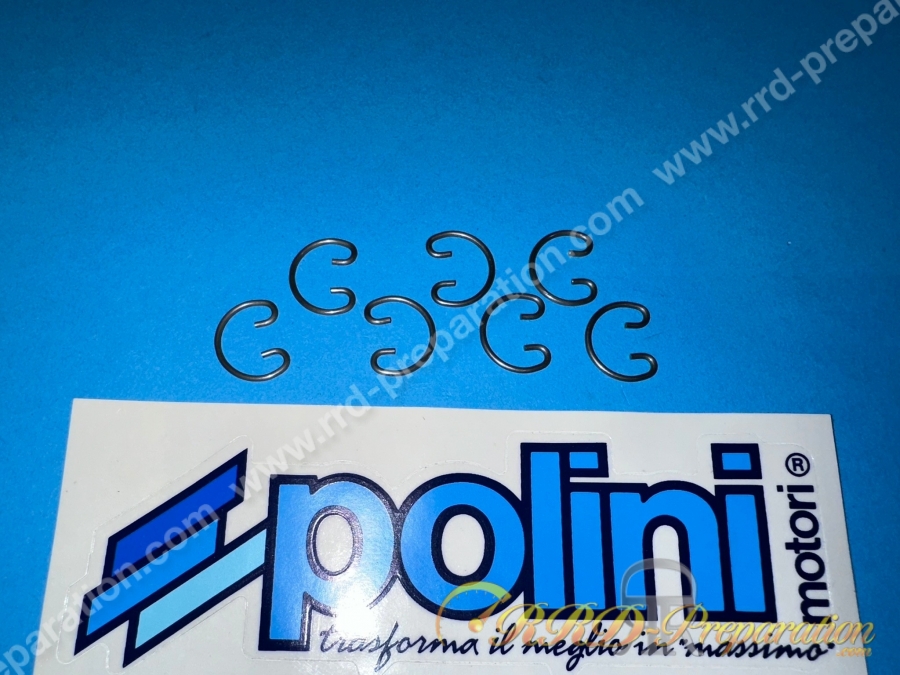Clips, joncs d'axe de piston POLINI en Ø d' axe 12mm type crabe d.1mm
