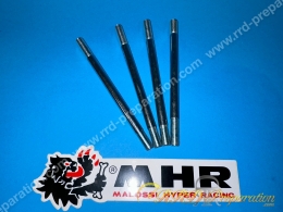 Jeu de 4 goujons M7 X 113mm de cylindre renforcés MALOSSI pour am6, derbi, Peugeot 103, fox et Honda wallaroo