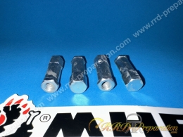 Jeu de 4 écrous de culasse MALOSSI renforcés / allongés filetage m7 Peugeot 103/MBK 51/AM6/DERBI…