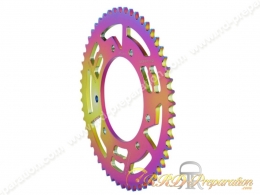 Couronne 53 dents en 420 DOPPLER pour DERBI SENDA DRD SM, PRO, R, LIMITED, RACING, X-TREM... (couleur au choix)