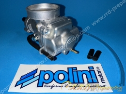 Carburateur POLINI CP 19 souple, avec graissage séparé, starter à câble ou à levier au choix