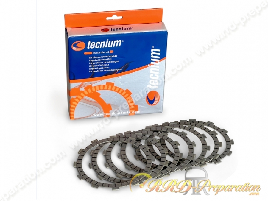 Embrayage type origine Tecnium 6 disques garnis pour HONDA 125 2 temps NSR, NSR SM, CRM... Embrayage type origine Tecnium 6 disques garnis pour HONDA 125 2 temps NSR, NSR SM, CRM...