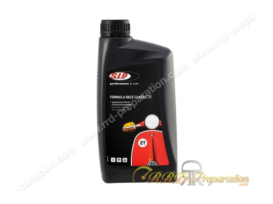 Huile moteur SIP Formula Race Classic 100% Synthèse 2T (Format au choix) Huile moteur SIP Formula Race Classic 100% Synthèse 2T (Format au choix)