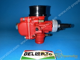 Carburateur DELLORTO PHBG 21 DS RACING RED EDITION souple, avec graissage séparé, starter câble, dépression