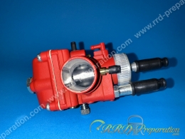 Carburateur DELLORTO PHBG 21 DS RACING RED EDITION souple, avec graissage séparé, starter câble, dépression