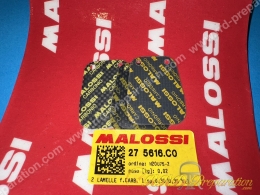 Jeu de 2 lamelles MALOSSI CARBONE 0,30 & 0,35mm pour clapets VL1 Peugeot 103
