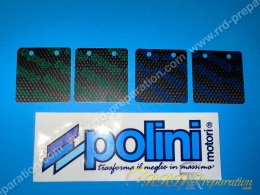 Jeu de 4 lamelles fibre pour clapets POLINI sur scooter moteur minarelli horizontal, minicross...