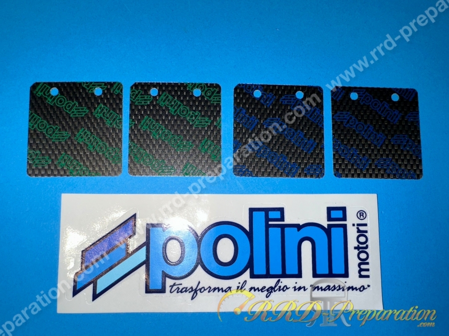 Jeu de 4 lamelles fibre pour clapets POLINI sur scooter moteur minarelli horizontal, minicross...