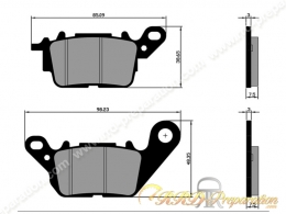 Plaquettes de frein Polini arrière pour scooter YAMAHA N MAX 125cc